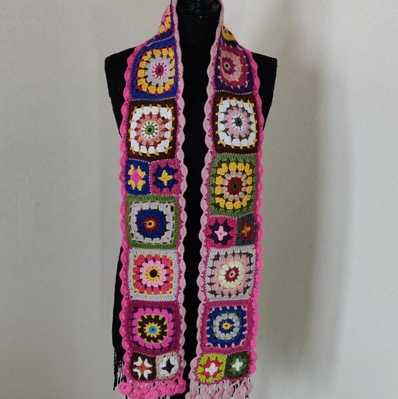 Handmade Crochet Women's Scarf - Picture 3 of 16